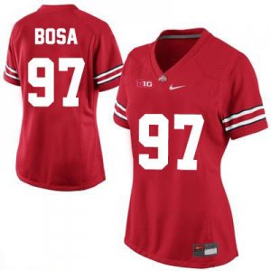 Women's NCAA Ohio State Buckeyes Joey Bosa #97 College Stitched Authentic Nike Red Football Jersey JN20B83AK